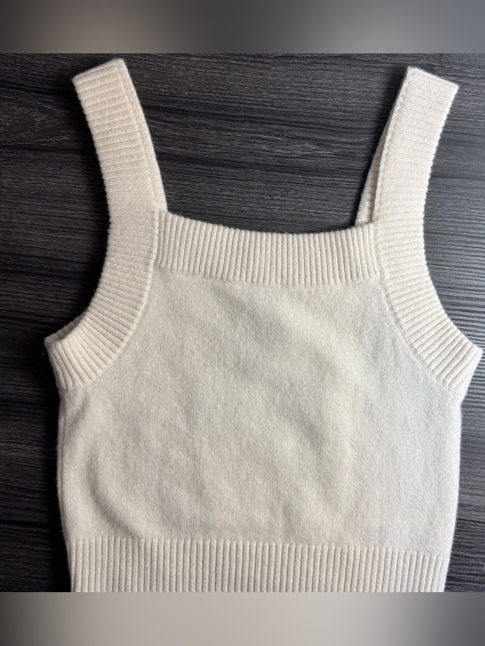 NWOT Fab Finds by Sarah Cashmere Bland S/L Knit Cropped Tank Top Size 1 (Small)